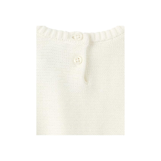 Tarzi Knitted Kids Cotton Sweater with Bow Accent